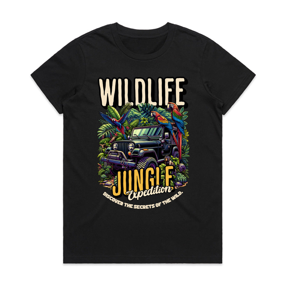 "Wildlife Jungle Expedition Adventure T-Shirt – Explore the Secrets of the Wild"