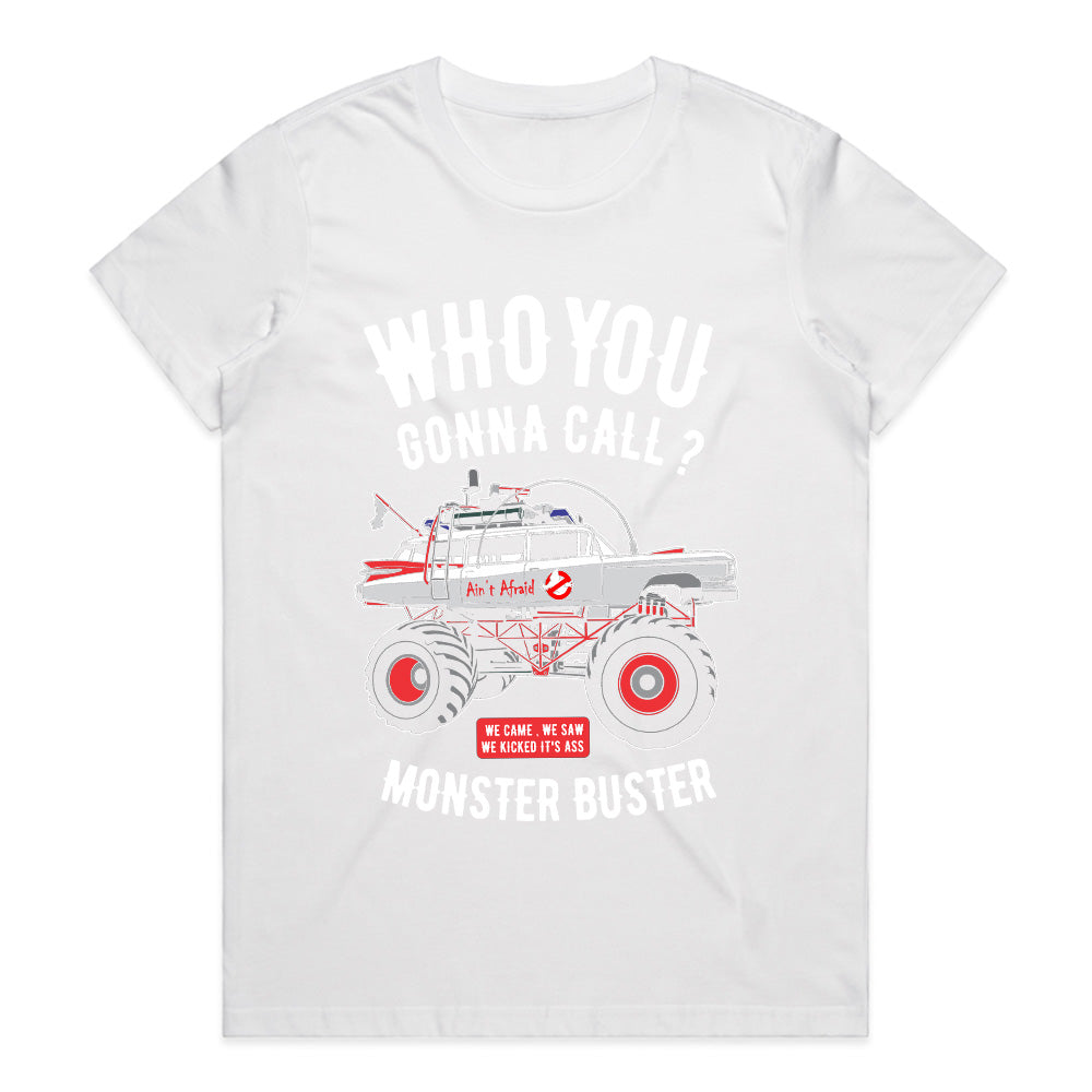 Monster Buster T-Shirt – Who You Gonna Call? Paranormal Off-Road Truck Tee