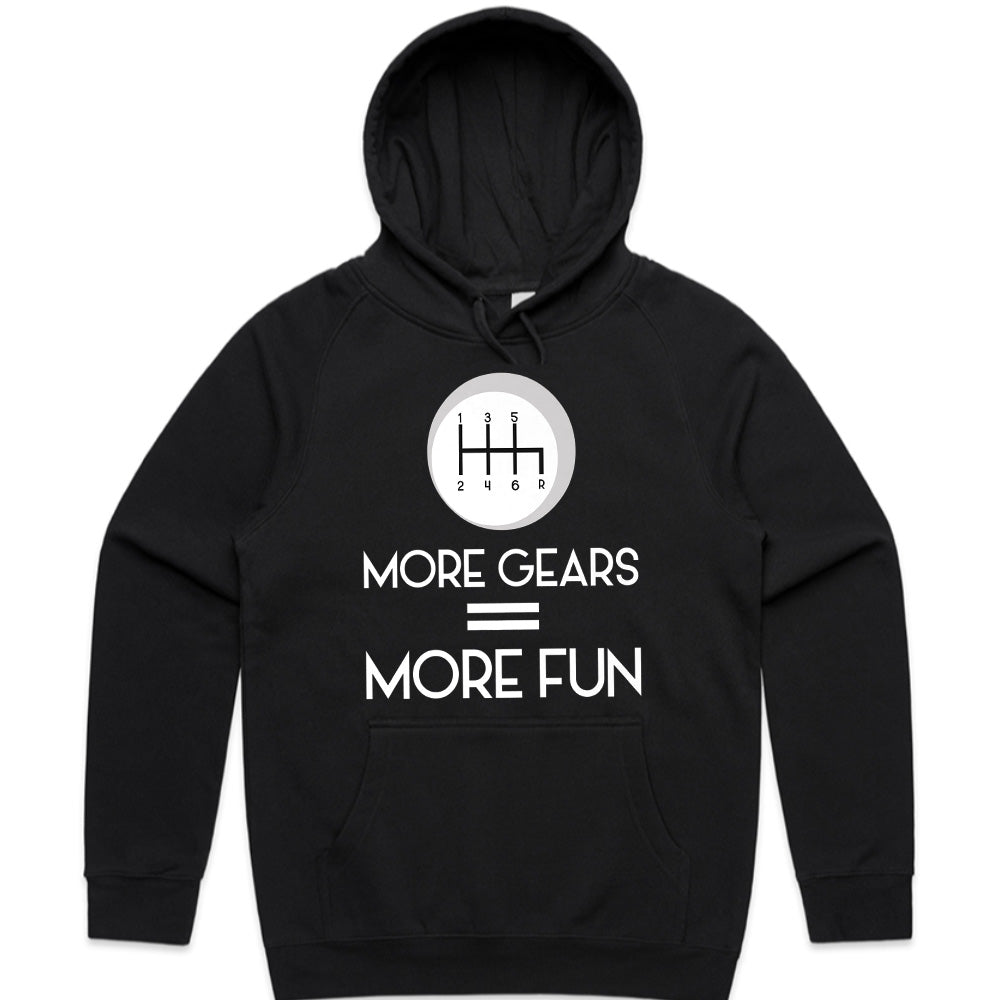 More Gears = More Fun | Manual Transmission Stick Shift Car Enthusiast T-Shirt
