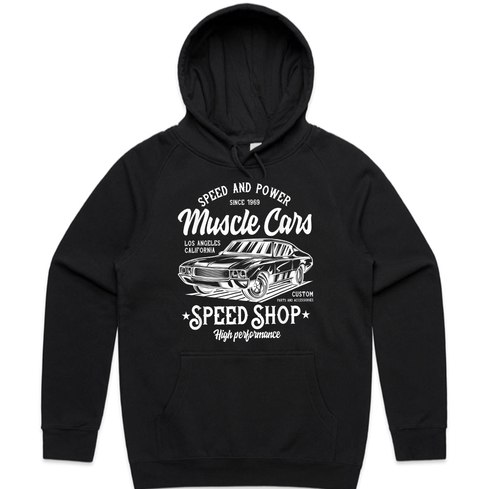 Muscle Car Speed Shop T-Shirt – Vintage Hot Rod Classic Garage Tee for Car Enthusiasts