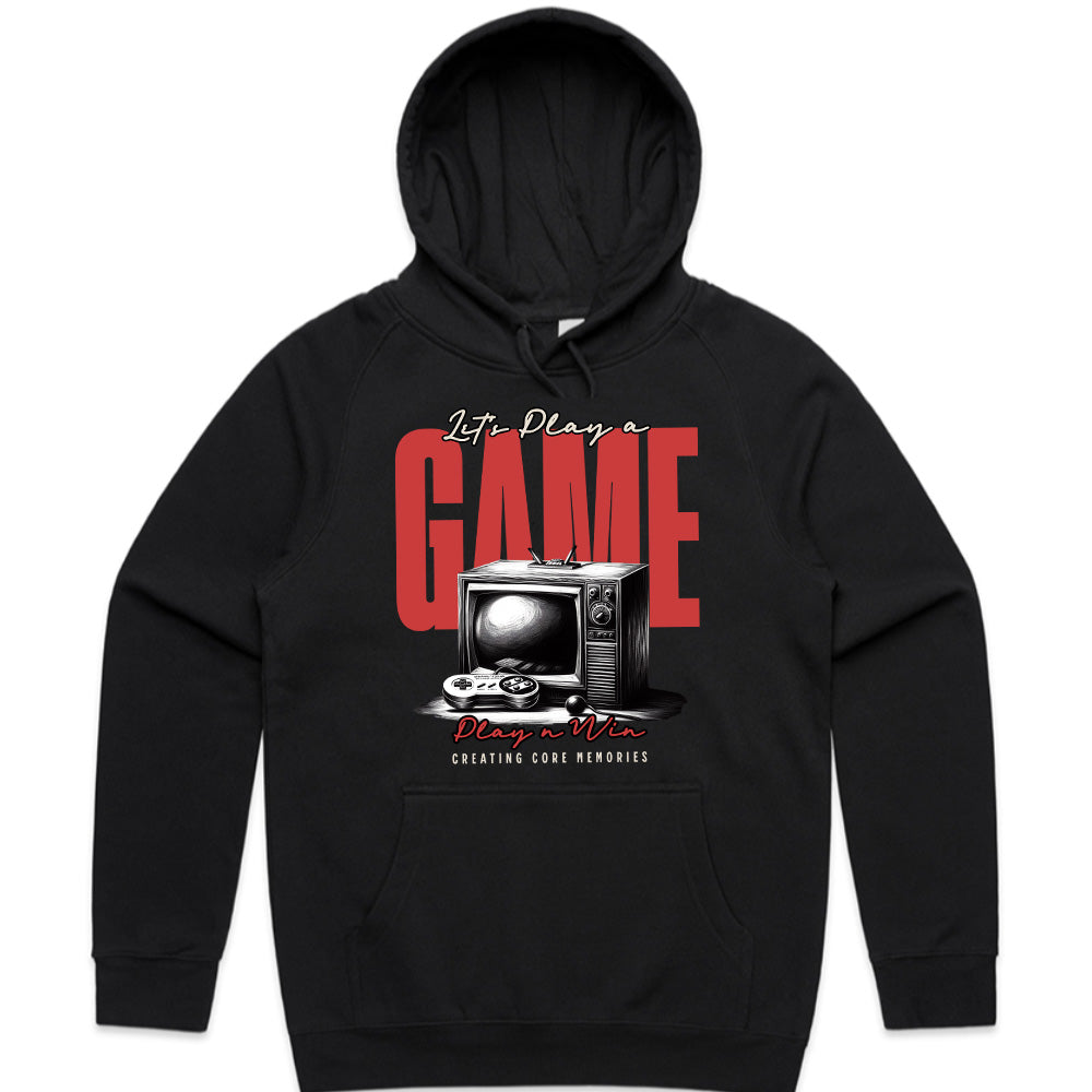 Retro Gamer T-Shirt – "Let's Play a Game" Vintage Console Design