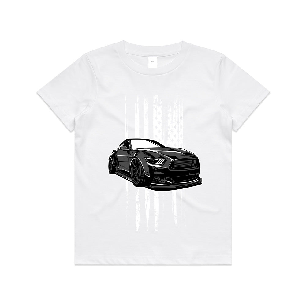 Black Stallion – American Muscle Mustang T-Shirt
