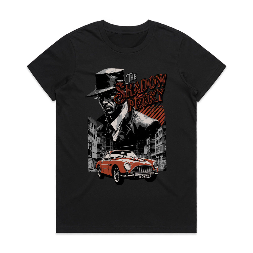 The Shadow Proxy T-Shirt – Noir Mafia Aesthetic & Classic Crime Vibes