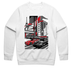 Tokyo Street Racing T-Shirt – JDM Skyline & Supra Cityscape Design