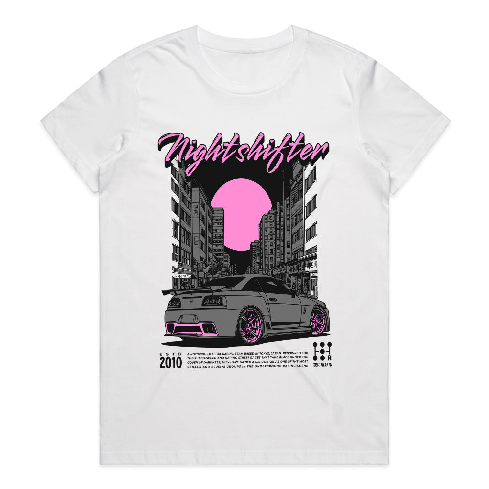 Nightshifter T-Shirt – JDM Midnight Street Racing & Tuner Car Enthusiast Tee