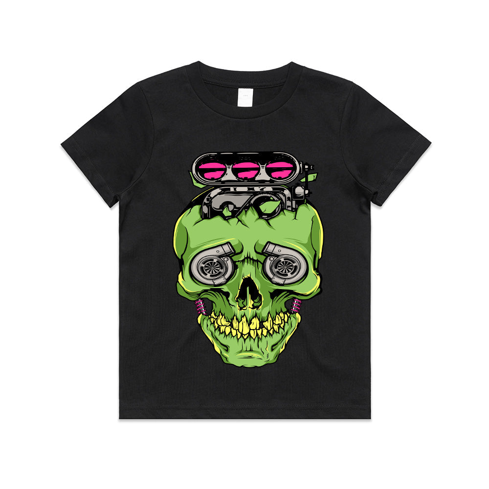 Turbocharged Skull – High-Boost Street Racing T-Shirt