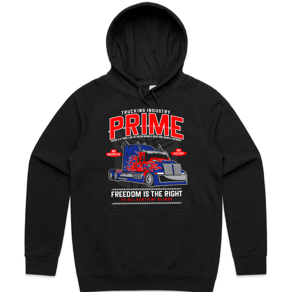 Trucking Industry PRIME T-Shirt – Big Rig Heroic Semi-Truck Design