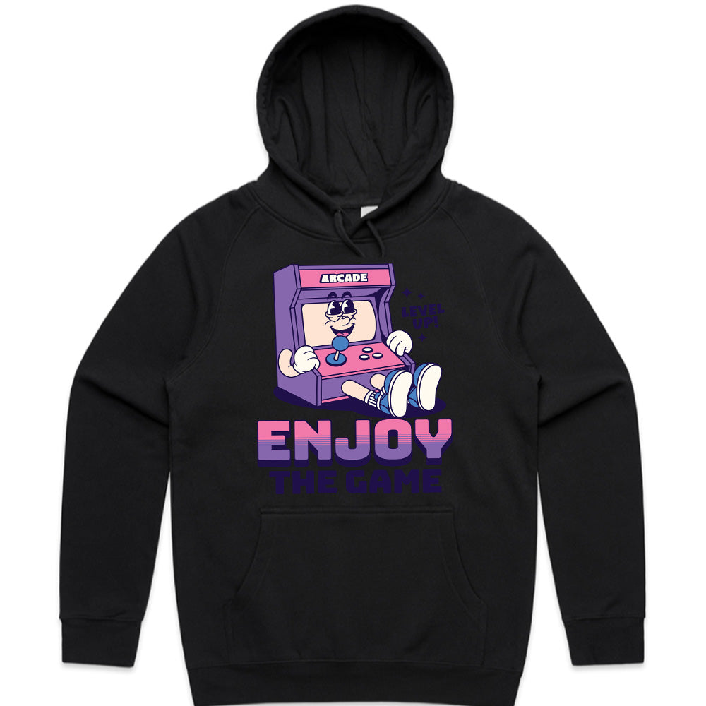 "Enjoy the Game" Retro Arcade Character T-Shirt
