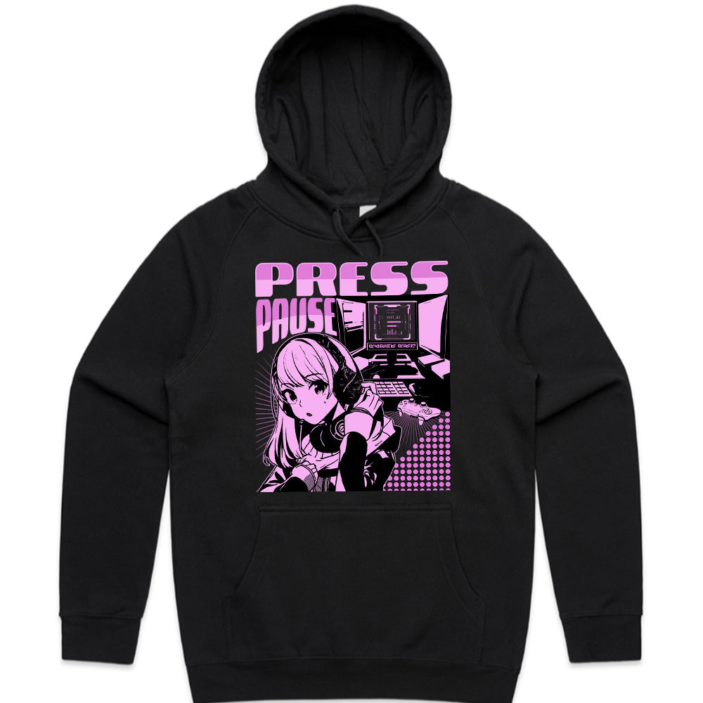 "Press Pause" Cyber Anime Gamer T-Shirt