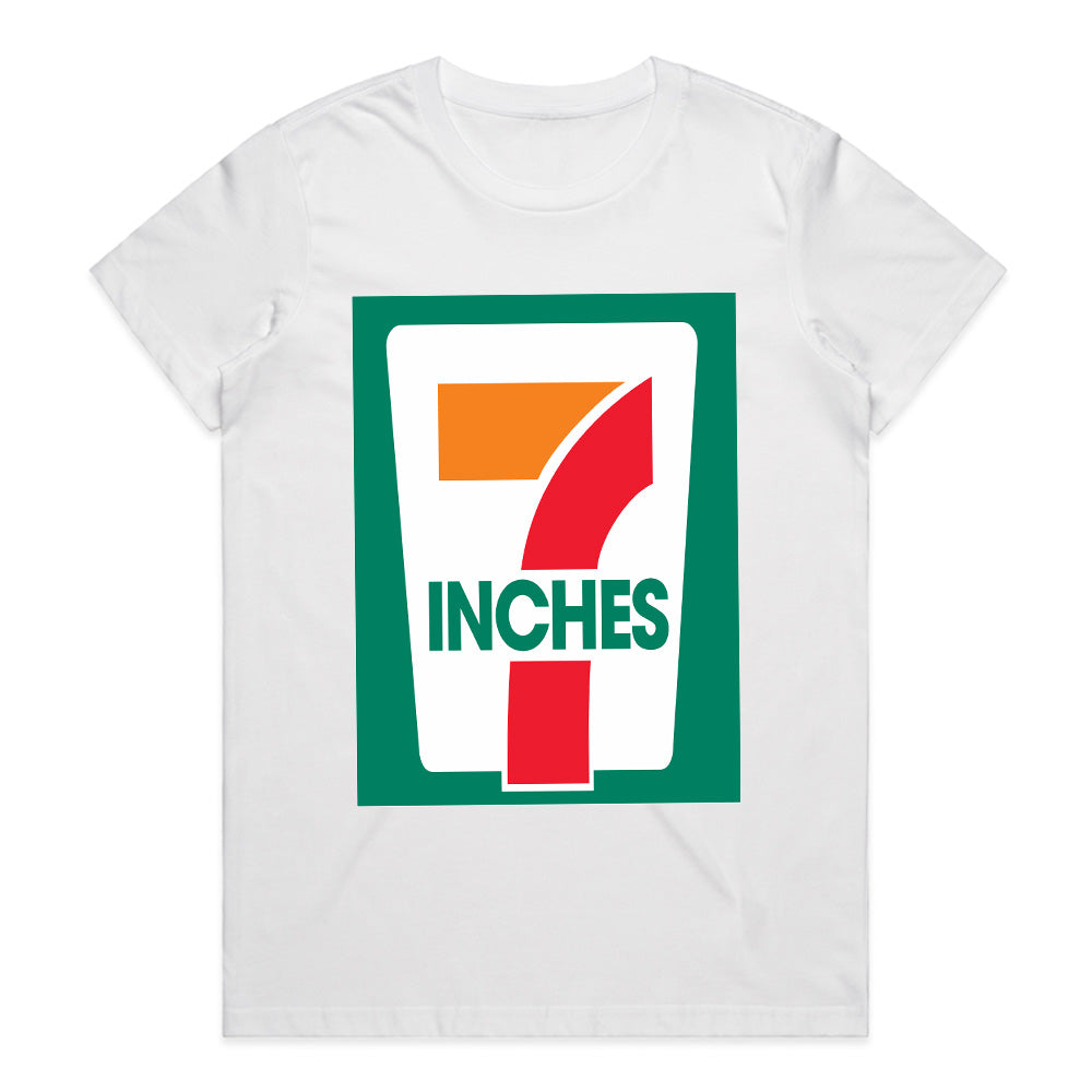 7 Inches Retro Graphic T-Shirt – Fun and Bold Streetwear Design