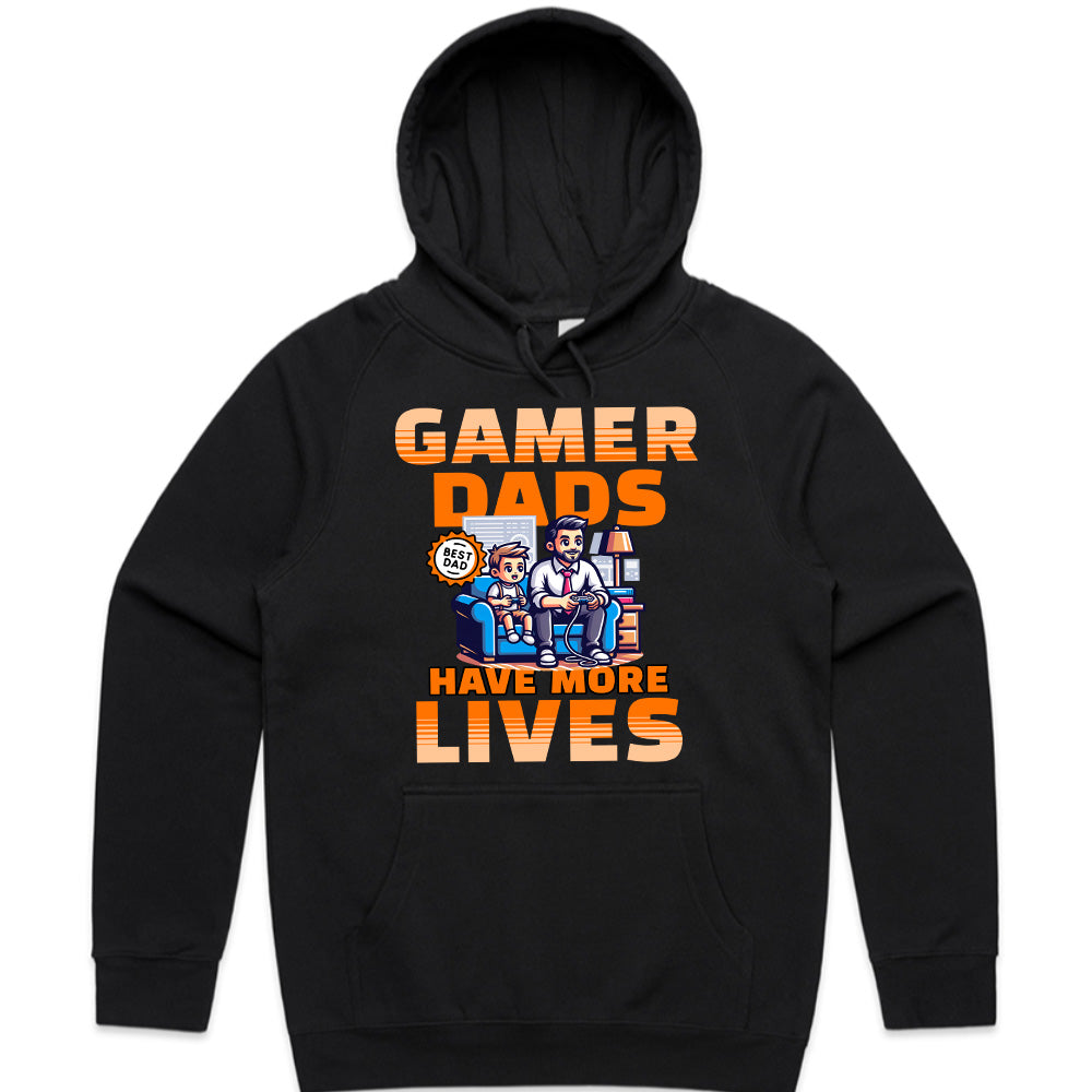 Gamer Dad T-Shirt – "Gamer Dads Have More Lives" Father & Son Gaming Tee