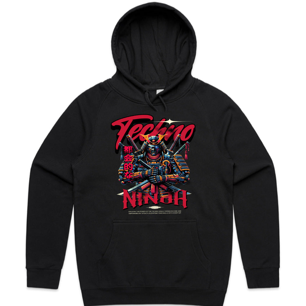 Techno Ninja – Cyber Samurai Futuristic Warrior Graphic T-Shirt