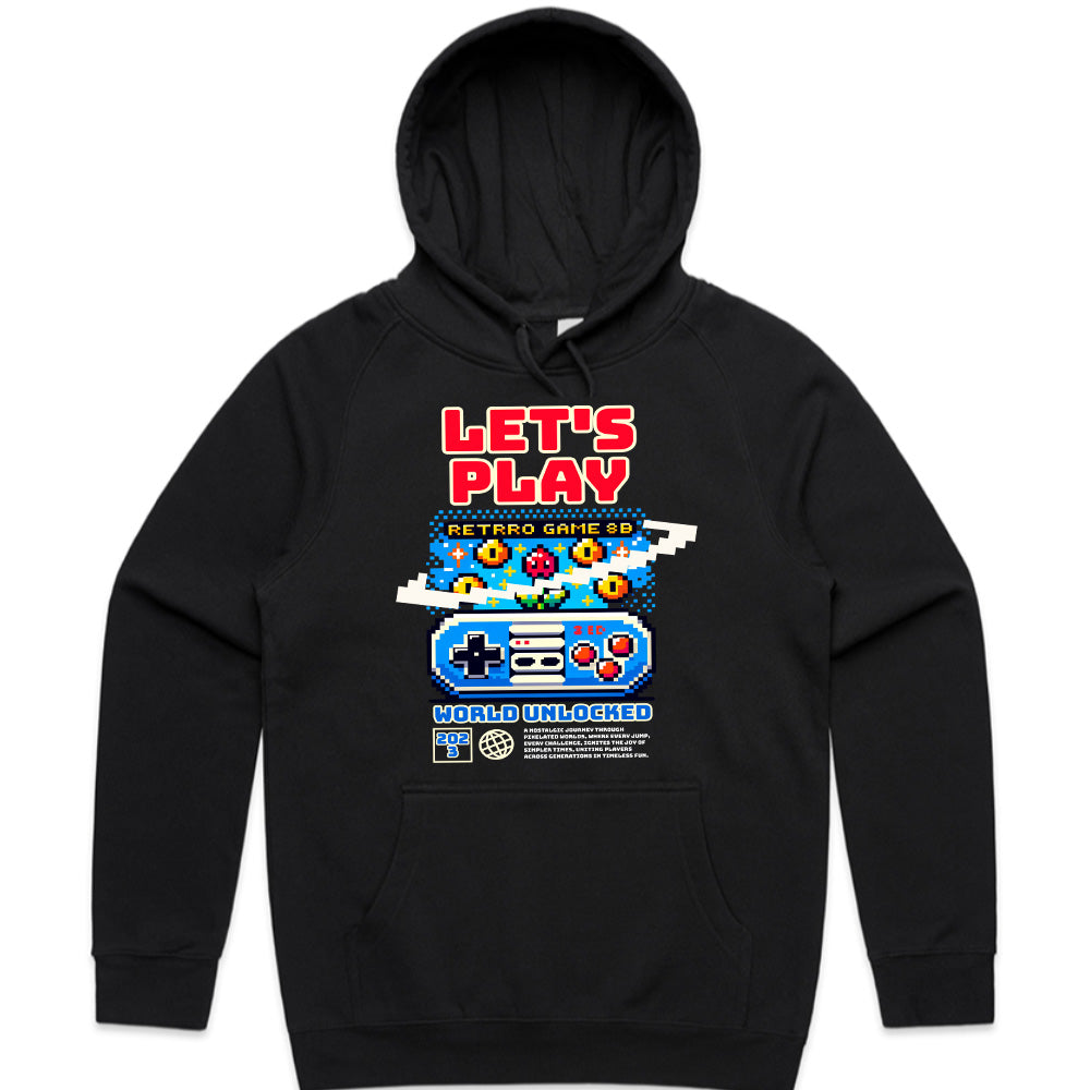 Let’s Play Retro Gamer T-Shirt – 8-Bit Pixel Nostalgia