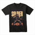 Battle Soldier T-Shirt – Retro Pixel Art Military Warrior