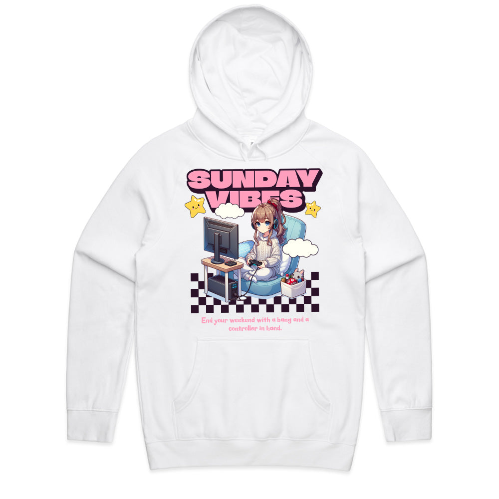 "Sunday Vibes – Cozy Gamer Girl Aesthetic T-Shirt"