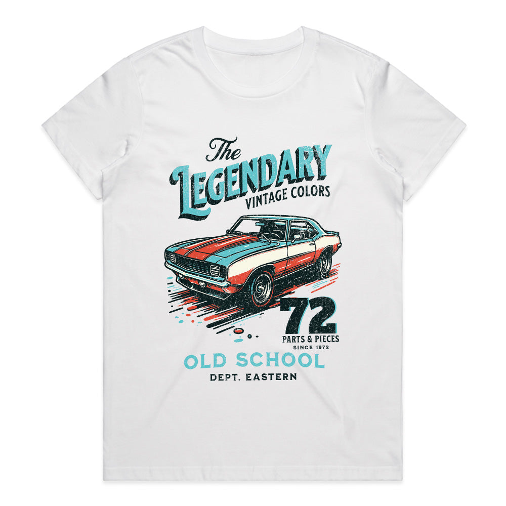 The Legendary Old School – Vintage Muscle Car Tee