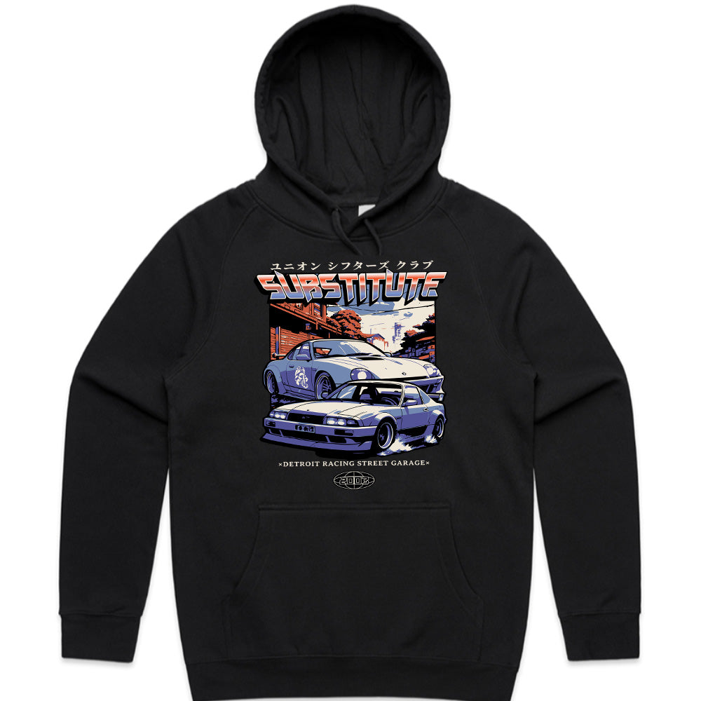 Substitute" JDM Street Racing T-Shirt – Retro Japanese Car Culture Aesthetic