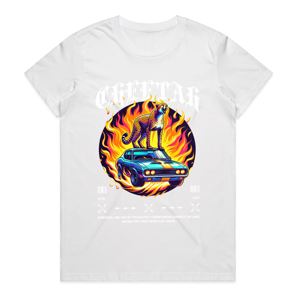 Cheetah Speed T-Shirt – Wild Power & Muscle Car Racing Tee