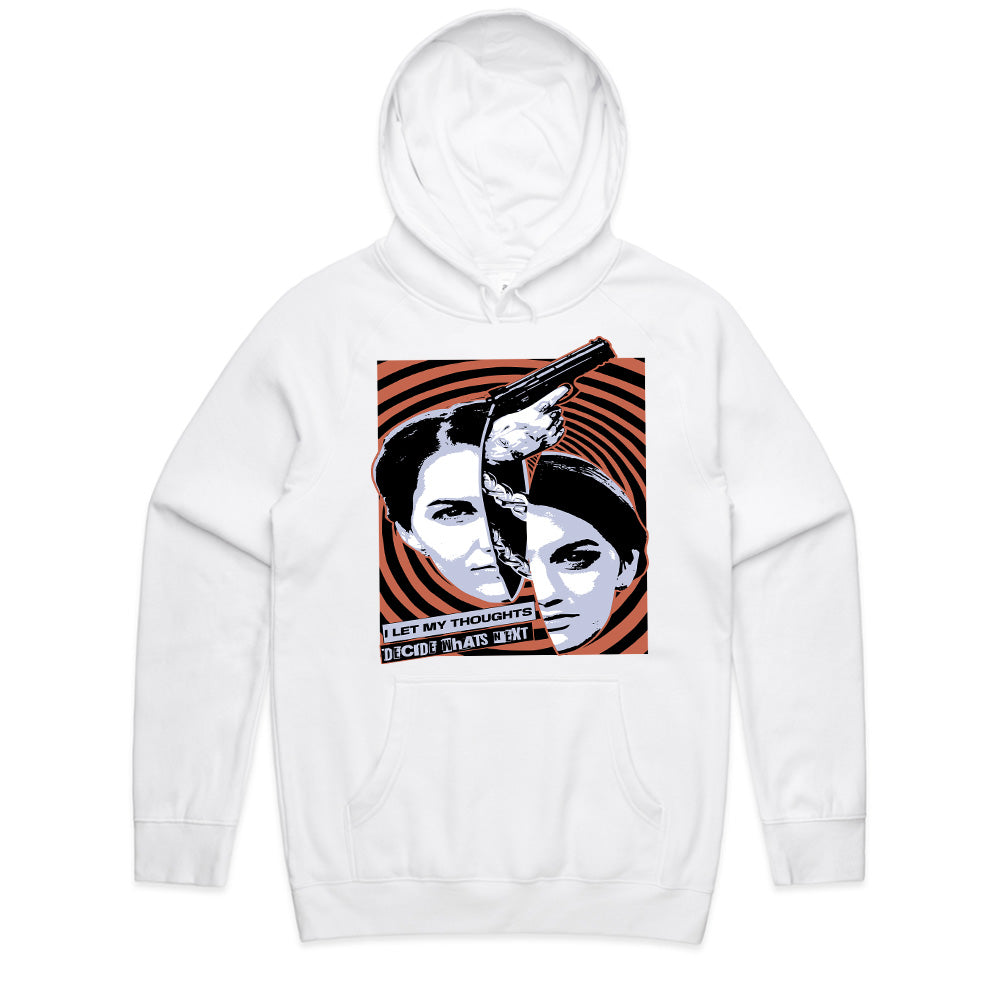 Mind Games – Dual Persona Psychedelic Noir Graphic Tee