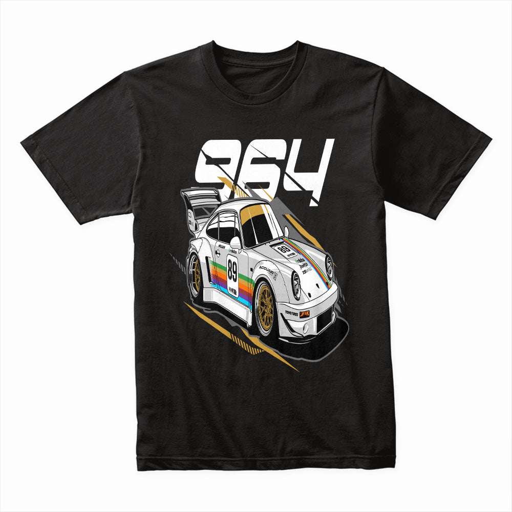 Porsche 964 Turbo Racing Tee – Retro Motorsport Tribute