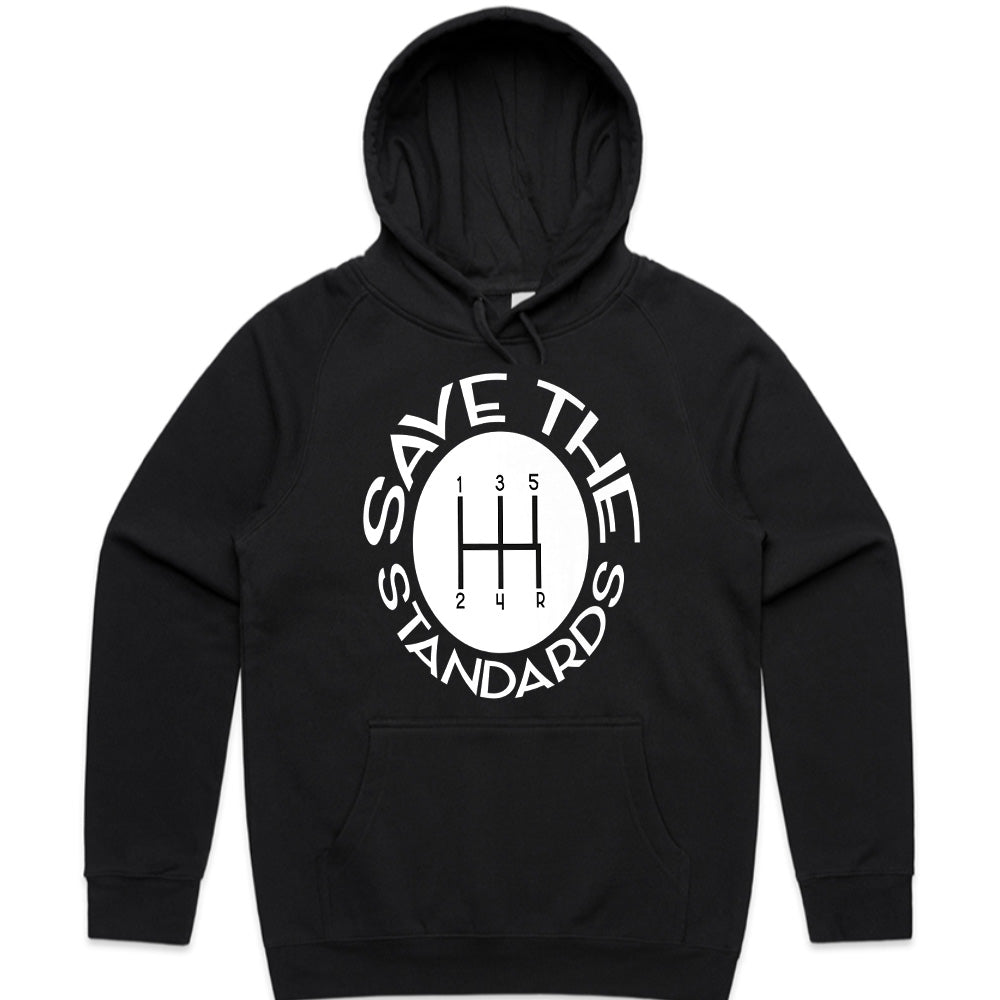 Save The Standards T-Shirt – Manual Transmission Enthusiast Tee