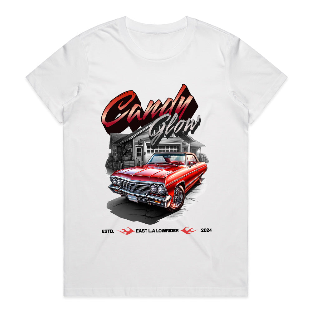 Candy Glow T-Shirt – Classic Lowrider Car & Custom Automotive Culture Tee