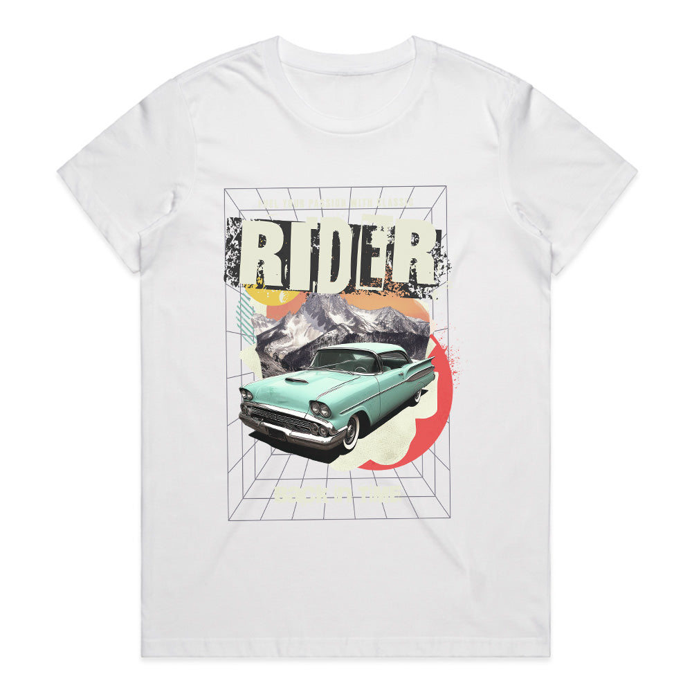 Classic Rider T-Shirt – Vintage Muscle Car & Retro Adventure Tee