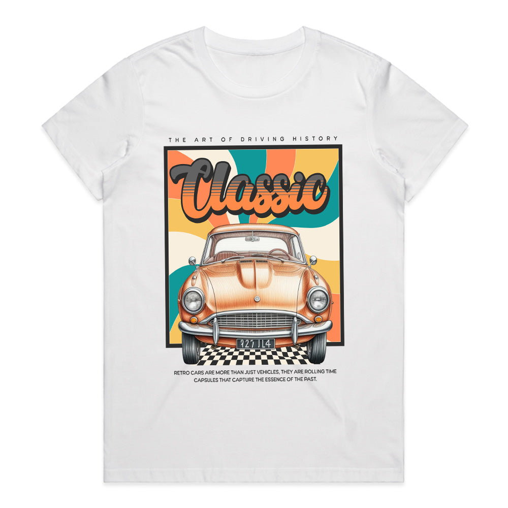 Retro Classic Car T-Shirt – Vintage Automotive Nostalgia Tee