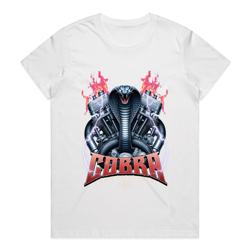 Cobra V-Twin Engine T-Shirt – Badass Biker & Motorcycle Enthusiast Tee