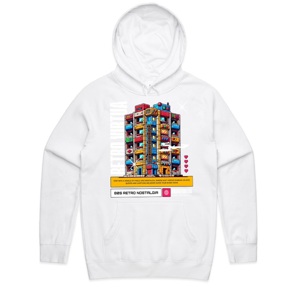 Retro Virtua" 8-Bit Cyber City T-Shirt – 80s Pixel Nostalgia