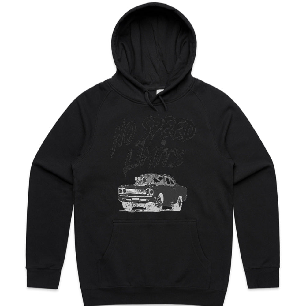 No Speed Limits Muscle Car T-Shirt – High-Octane Hot Rod Racing Tee
