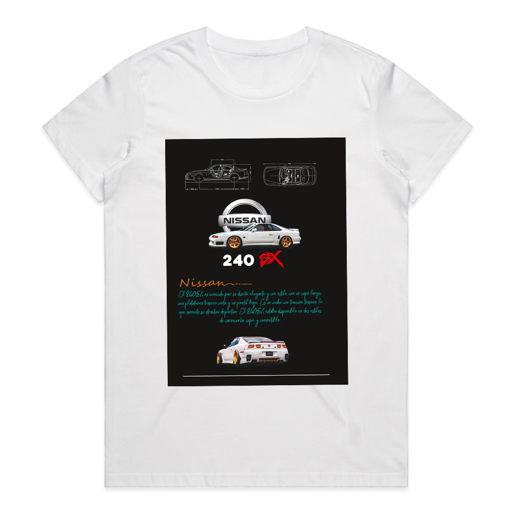 Nissan 240SX Drift King Blueprint T-Shirt – JDM Classic Engineering Tee