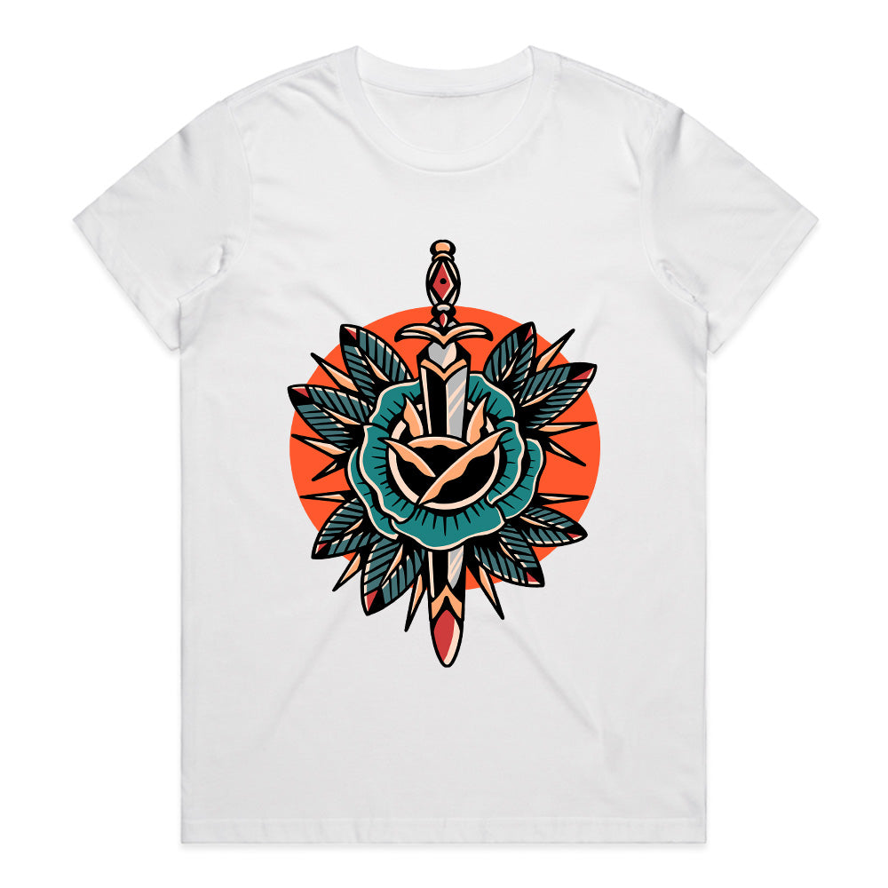 Blade of Bloom: The Sacred Fusion Tee