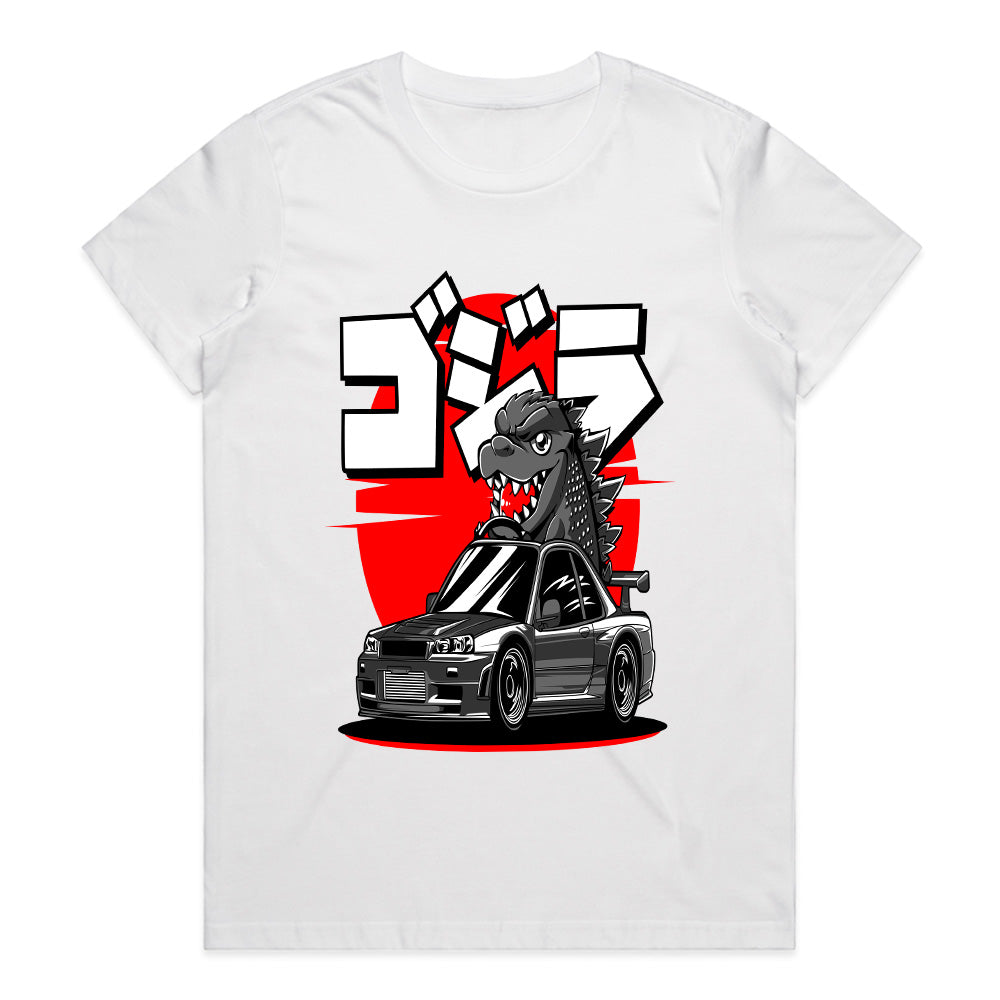 Godzilla GT-R JDM King T-Shirt – Kaiju Meets Skyline Tee