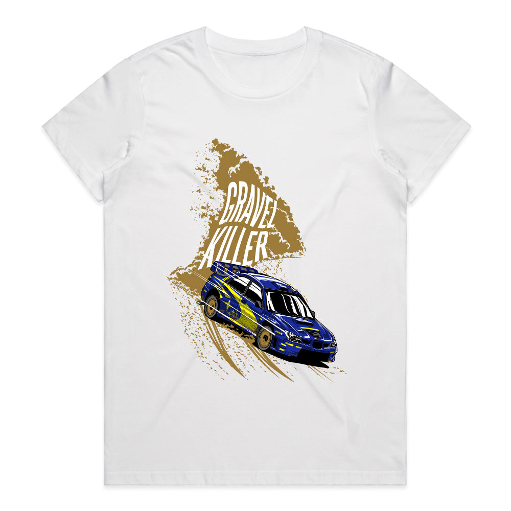 Gravel Killer Rally T-Shirt — Subaru Drift Edition