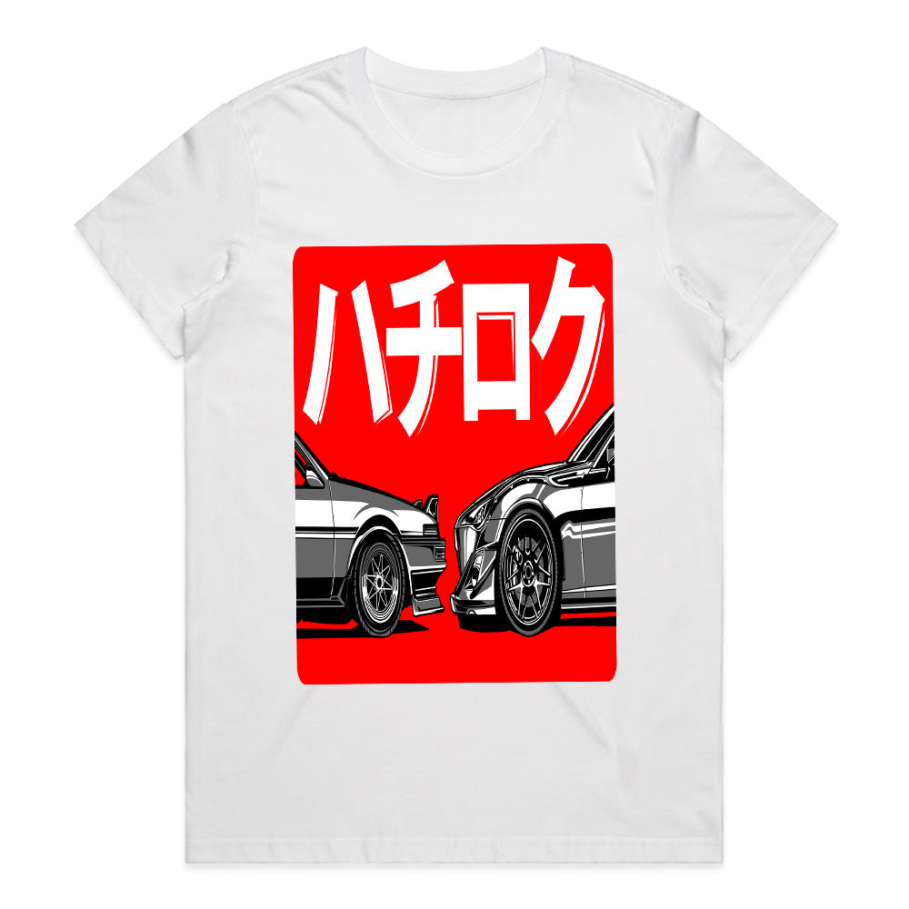Hachiroku Evolution T-Shirt — AE86 vs. 86 Legacy