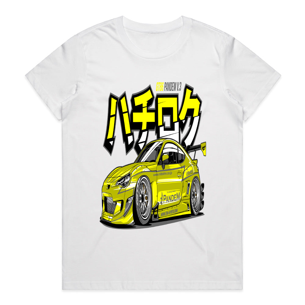 Pandem GT86 Hachiroku — Widebody JDM Drift King T-Shirt