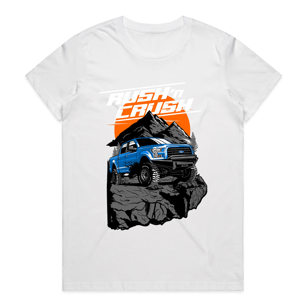 Rush ‘n Crush — Off-Road Mountain Beast Truck T-Shirt