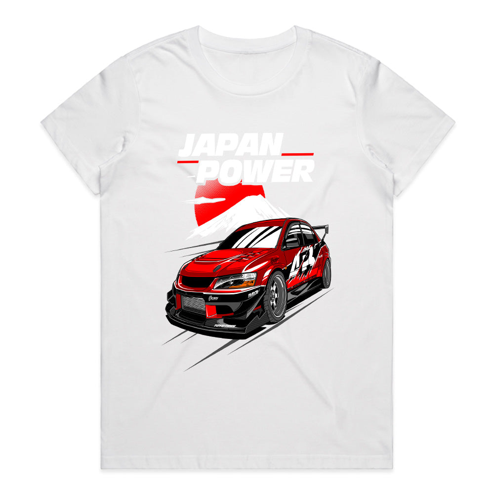 Japan Power Evo – Red Mitsubishi JDM Drift T-Shirt