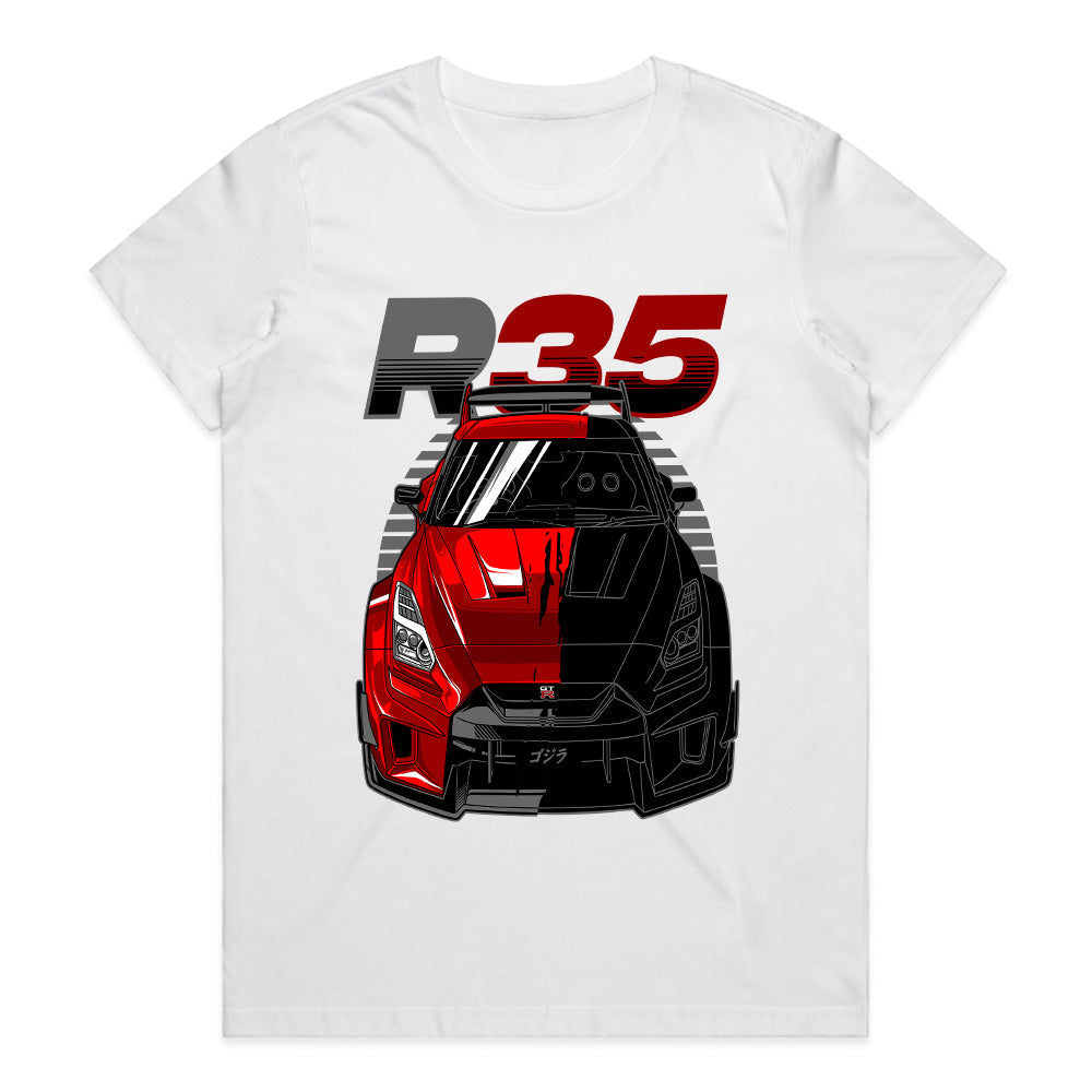 R35 Godzilla Mode – Nissan GT-R Supercar Beast T-Shirt