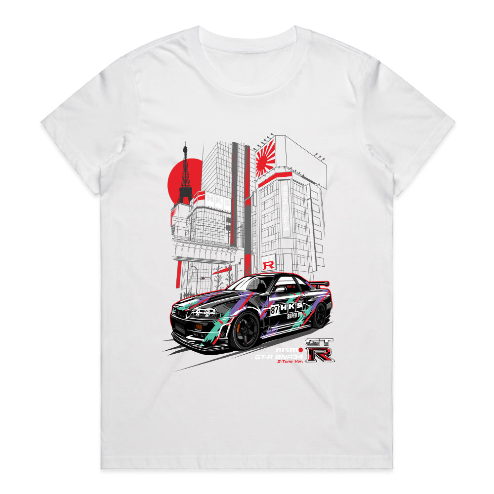 Tokyo GT-R Vibe – BNR34 Nismo Skyline Street Racing T-Shirt