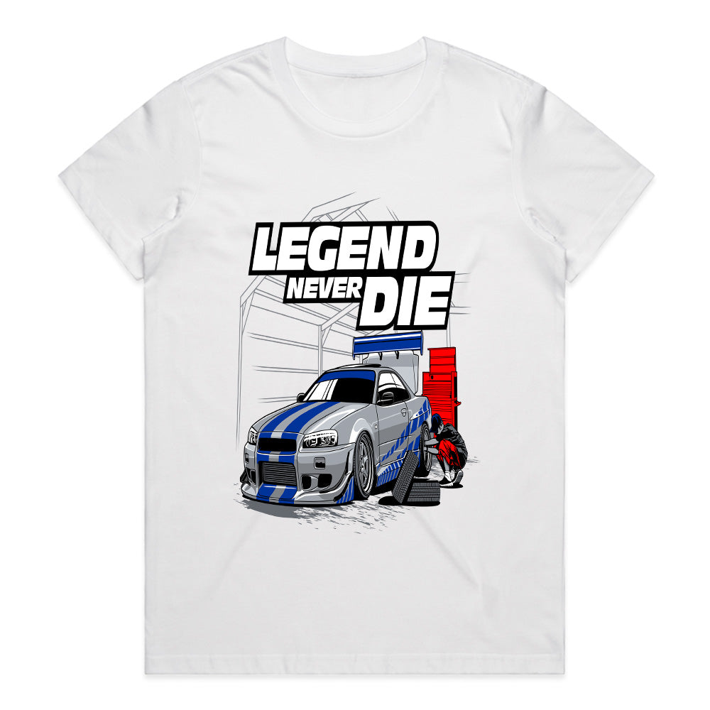 Legend Never Die – Skyline Tribute JDM T-Shirt