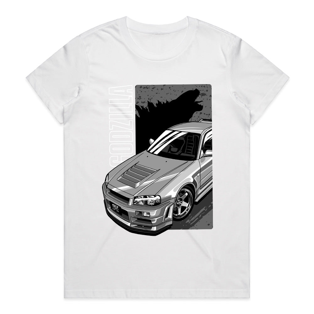 Godzilla R34 – JDM King of the Streets T-Shirt