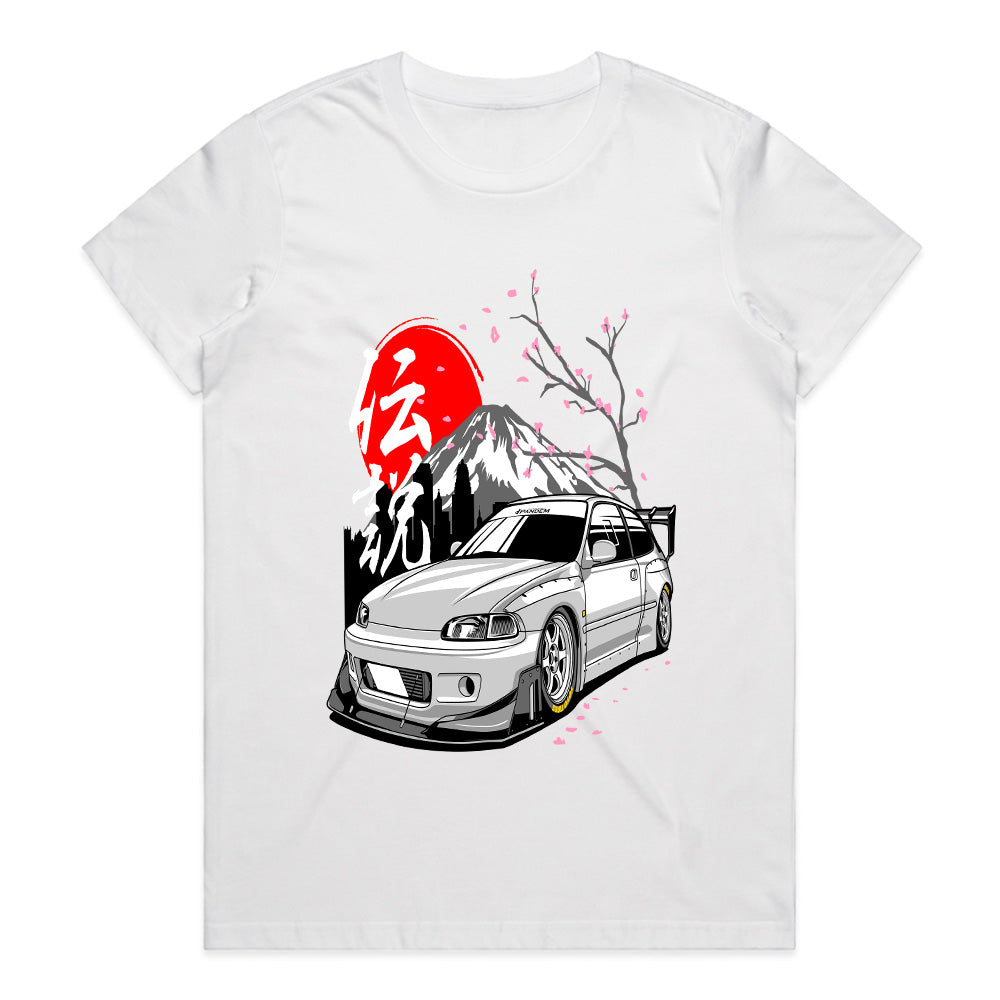 JDM Legend Civic – Mount Fuji Drift Spirit T-Shirt