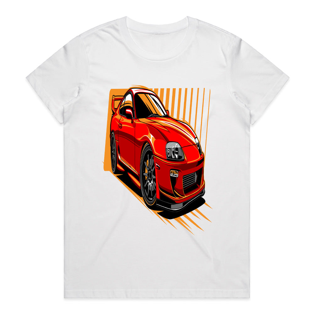 Red Supra Turbo Legend JDM Street Racer T-Shirt