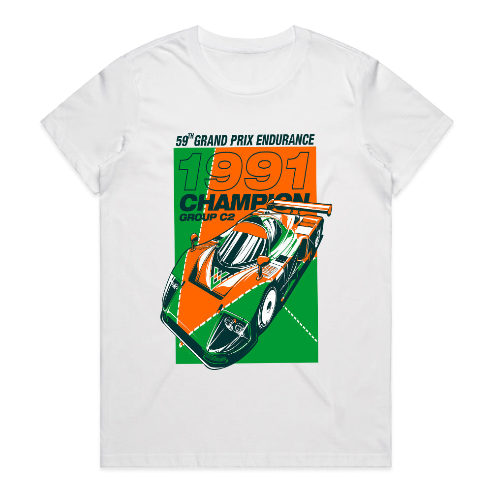 1991 Endurance Champion Le Mans Retro Racing T-Shirt