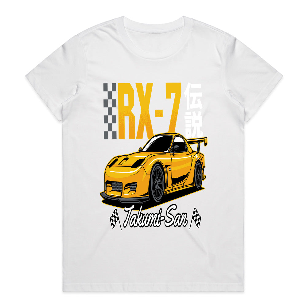 RX-7 Takumi-San T-Shirt – Rotary Drift Legend Tee