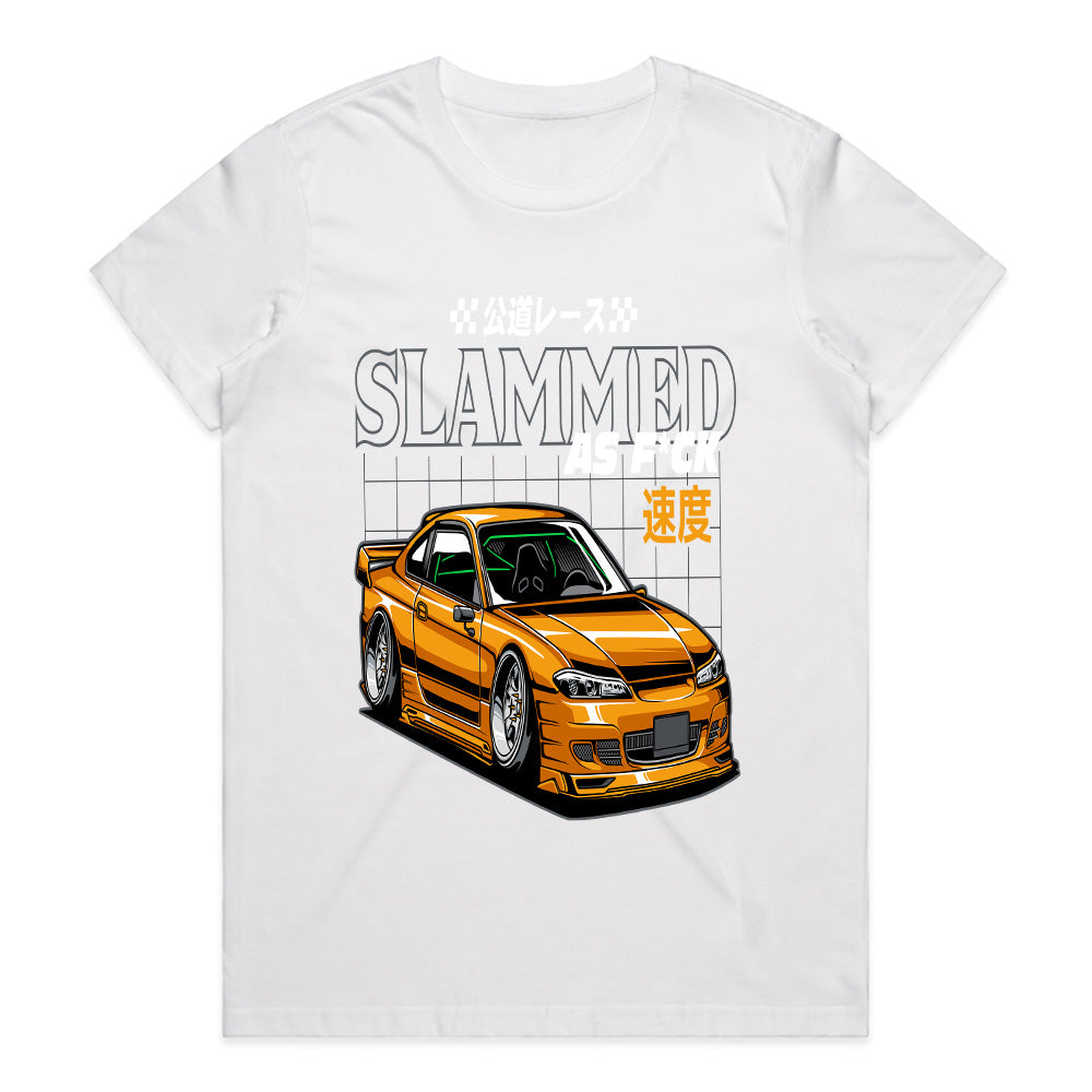 Slammed AF S15 T-Shirt – JDM Street Racer Stance Edition Tee