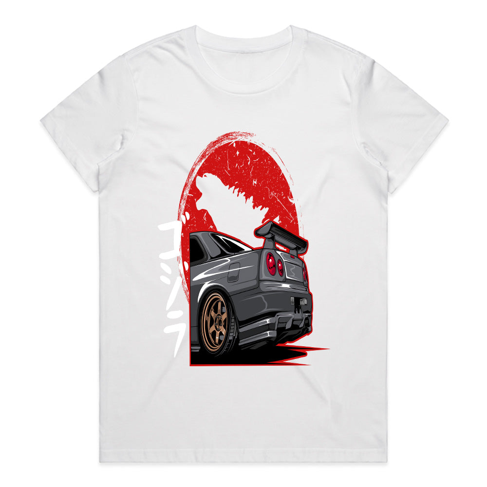 Godzilla R34 Skyline T-Shirt – JDM King of the Streets Tee
