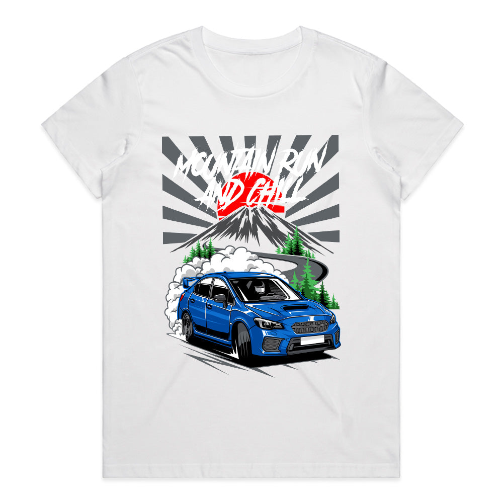 Mountain Run and Chill T-Shirt – Subaru WRX JDM Touge Drift Tee